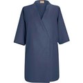 Vf Imagewear Red Kap® Collarless Butcher Wrap W/o Pockets, Navy, Polyester/Combed Cotton, 2XL WP18NVRGXXL